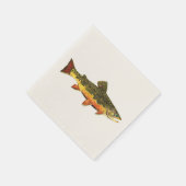 Forellenfischerei Serviette (Ecke)