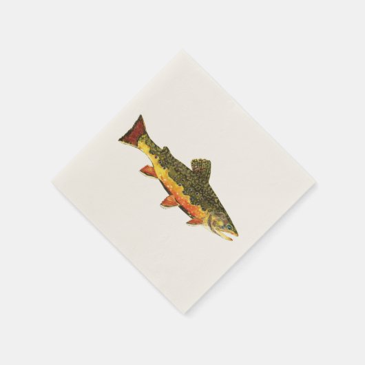 Forellenfischerei Serviette (Ecke)