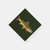 Forellenfischerei Serviette (Ecke)