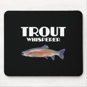 Forellenfischerei-Shirt - Steelhead Regenbogenfore Mousepad