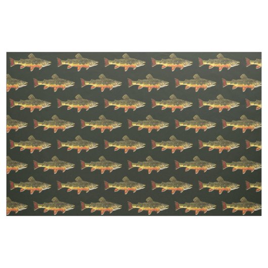 Forellenfischerei Stoff (Yard (91,4 cm))