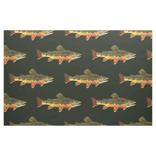 Forellenfischerei Stoff (Yard (91,4 cm))