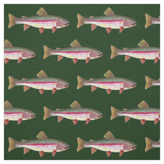 Forellenfischerei Stoff (Muster)