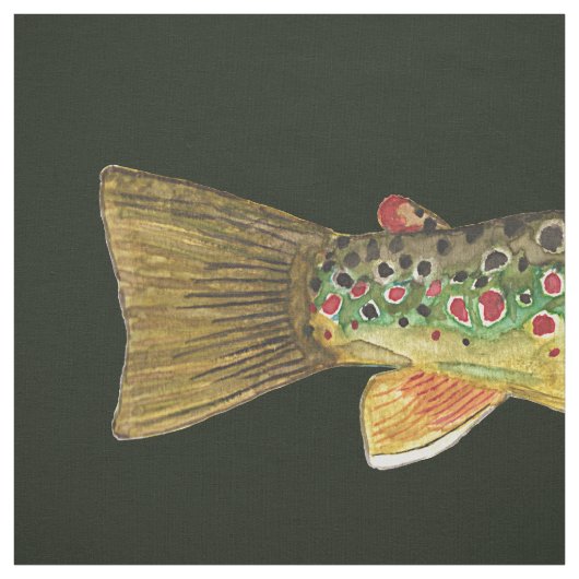 Forellenfischerei Stoff (Muster)