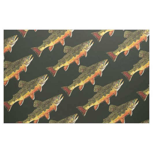 Forellenfischerei Stoff (Yard (91,4 cm))