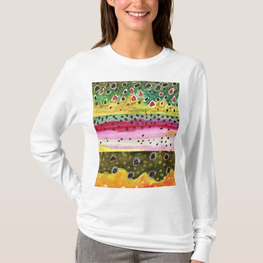 Forellenfischerei T-Shirt (Vorderseite)