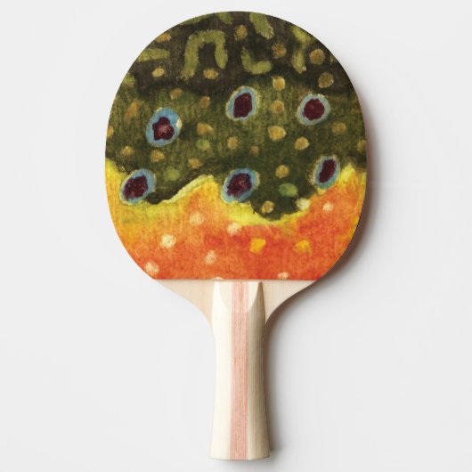Forellenfischerei Tischtennis Schläger (Vorderseite)