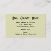 Forellenfischerei Visitenkarte (Rückseite)