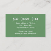 Forellenfischerei Visitenkarte (Rückseite)