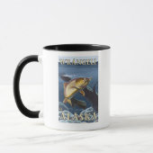Forellenfischerei - Wrangell, Alaska Tasse (Links)