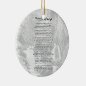 Forellenfischgedicht Keramikornament (Rechts)