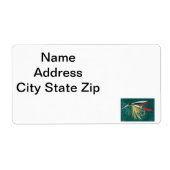 Forellenfliege Fliegenfliege auf grüner (Vorne)