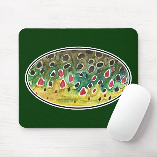 Forellenfliege Mousepad (Mit Mouse)