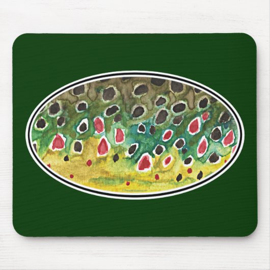 Forellenfliege Mousepad (Vorne)