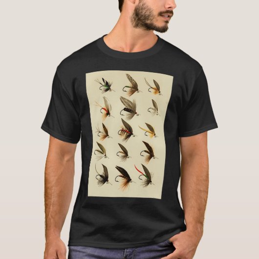 Forellenfliegen T-Shirt (Vorderseite)