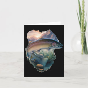 Forellenfliegenfischen Berge Natur Angler Karte