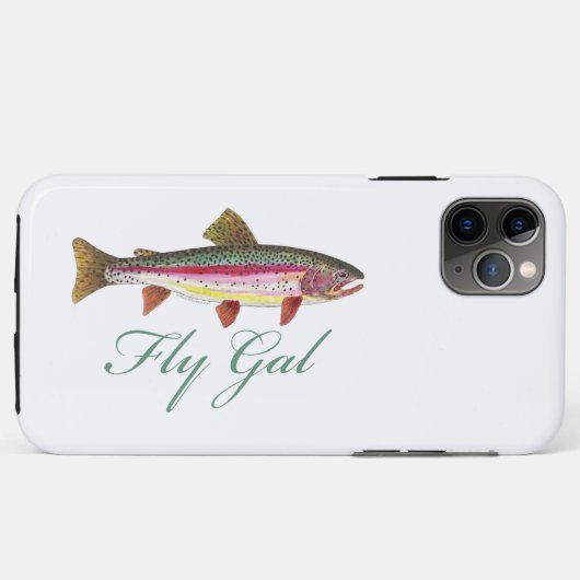Forellenfliegenfischen Case-Mate iPhone Hülle (Rückseite (Horizontal))