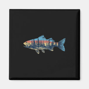 Forellenfliegenfischen Natur Outdoor Angler Wildli Magnet