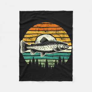 Forellenfliegenfischen Outdoor Wald Natur Wildnis Fleecedecke