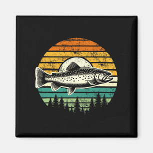 Forellenfliegenfischen Outdoor Wald Natur Wildnis Magnet