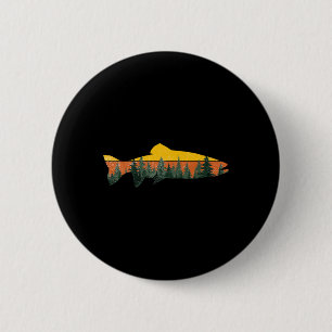 Forellenfliegenfischen Outdoor Wald Natur Wildtier Button