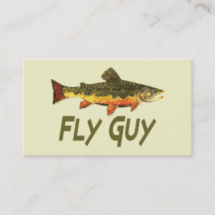 Forellenfliegenfischen Visitenkarte