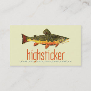 Forellenfliegenfischen Visitenkarte