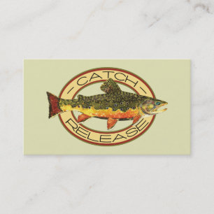 Forellenfliegenfischen Visitenkarte