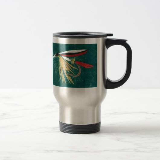 "Forellenflossen - grausame Forelle" Fischen Tasse (Rechts)