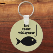 Forellenflüsterfischerei Schlüsselanhänger (Vorderseite)