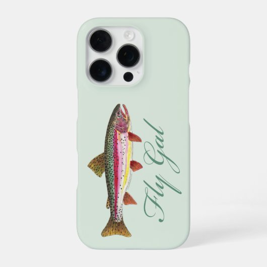 Forellenflyfischen iPhone Hülle (Rückseite)