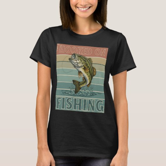 Forellenflyfischen vintage retro T-Shirt (Vorderseite)