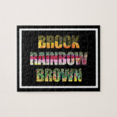 Forellenhäute des Bachs, Regenbogen, Braunen Puzzle (Horizontal)