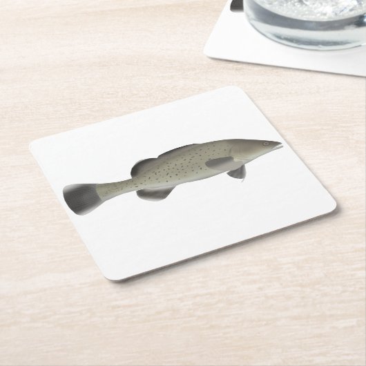 Forellenkrebs Rechteckiger Pappuntersetzer (angewinkelt)