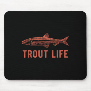 Forellenleben-Angeln-Novelty-Angler-Geschenk  Mousepad