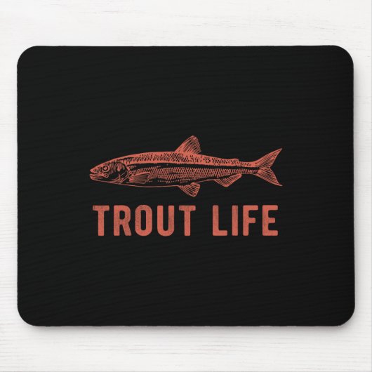 Forellenleben-Angeln-Novelty-Angler-Geschenk Mousepad (Vorne)