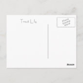 Forellenlilie Postkarte (Rückseite)