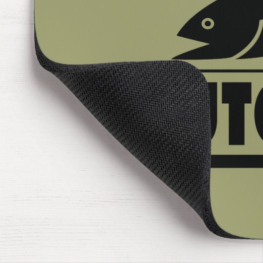 Forellenologe - Humoraler Forellenfisch Mousepad (Ecke)