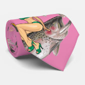 Forellenpinup Krawatte (Gerollt)