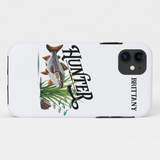 Forellensee auf der Jagd Case-Mate iPhone Hülle (Rückseite (Horizontal))