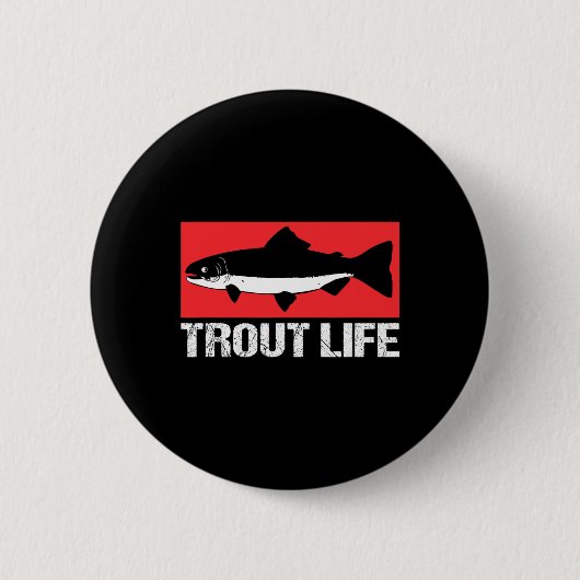 Forellensee Fischen Forelle Life Button (Vorderseite)