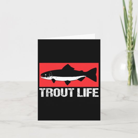 Forellensee Fischen Forelle Life Karte (Vorderseite)