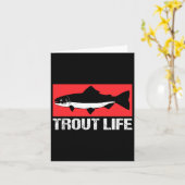 Forellensee Fischen Forelle Life Karte (Gelbe Blume)