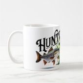Forellensee Jagd auf eine Schule der Minnows Kaffeetasse (Links)