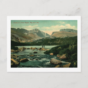 Forellenstrom, Vintage Horngebirge Postkarte