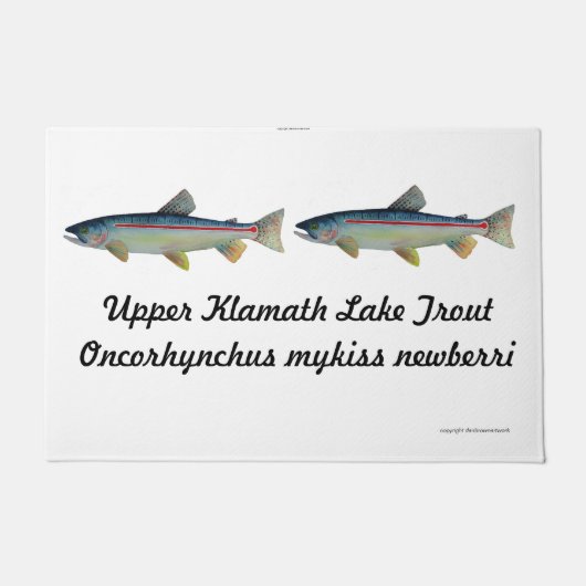 Forellentür Fußmatte (Vorderseite)