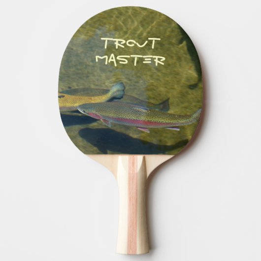 Forelleschaufelt Vorlagengeschenke Ping pong Tischtennis Schläger (Vorderseite)
