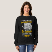Forensic Accountant Touch My Computer All Day Sweatshirt (Vorne ganz)