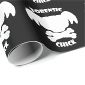 Forensic Chick Geschenkpapier (Rolleneckpunkt)