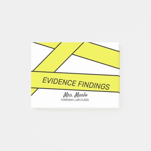 Forensic Labrador Class Script Name Postit Notes Post-it Klebezettel (Vorderseite)
